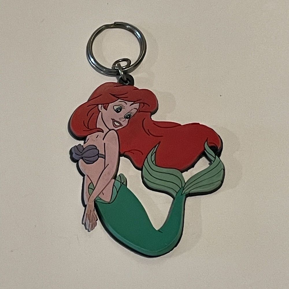 Vintage Old Littlle Mermaid ARIEL Applauseβ Disney Keychain Key Ring Chain